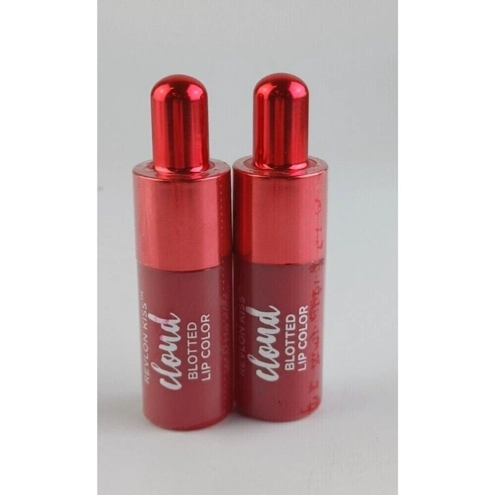 2 PACK REVLON KISS CLOUD BLOTTED LIP COLOR 002 CHERRIES ON A CLOUD NEW Sealed